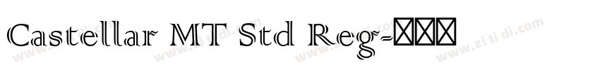 Castellar MT Std Reg字体转换